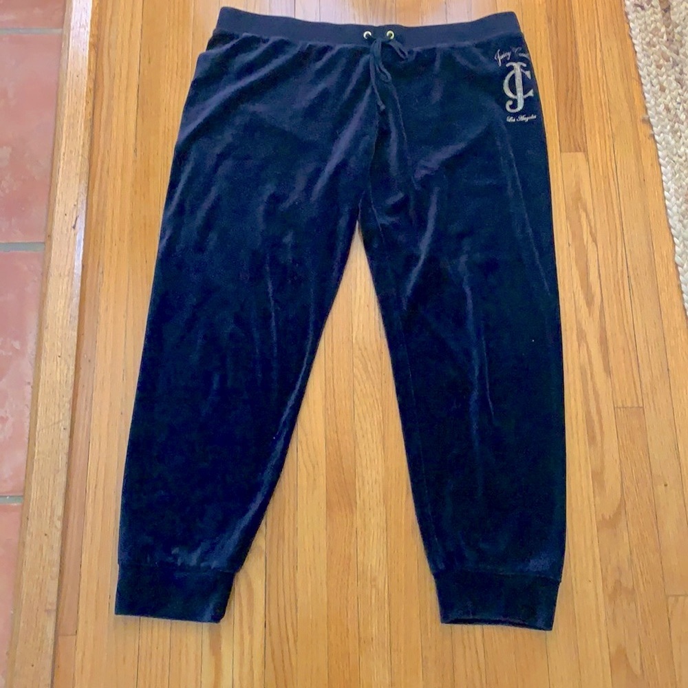 Juicy Couture Navy Velour Joggers